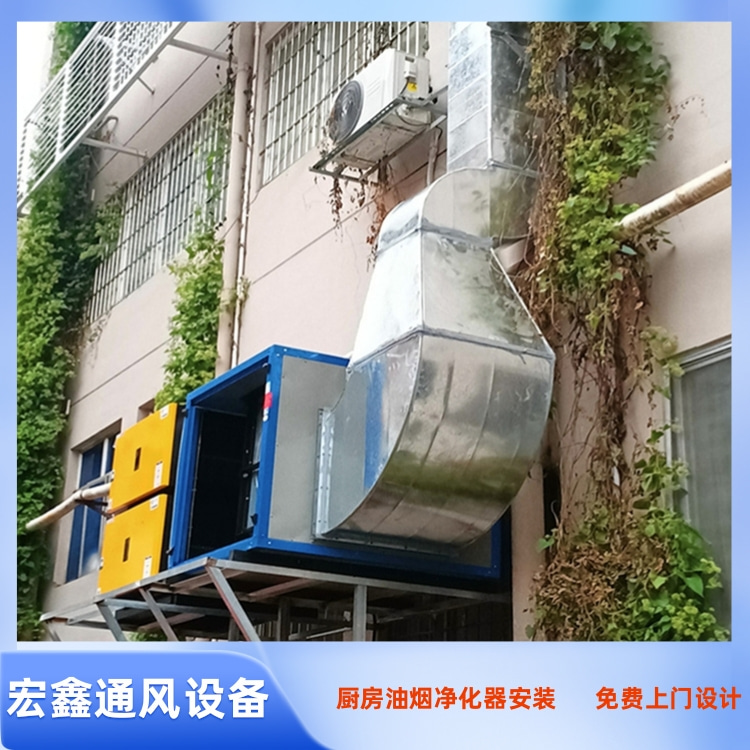烧烤店无烟净化器安装 无烟无味净化器安装 夜宵烤肉店净化器安装